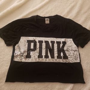 Victoria's Secret Pink Cropped T-Shirt